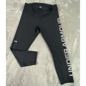 Under Armour | Womens | Compression Leggings | XL | Black | Leg Logo | Excellent